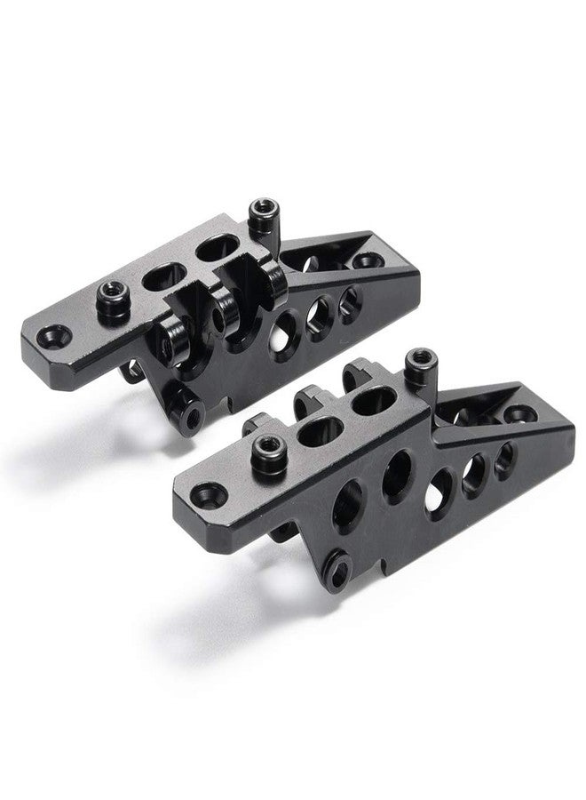 RCHUBAM قطعتان من وصلات تثبيت ممتص الصدمات للمحور الأمامي والخلفي لسيارات التحكم عن بعد Axial Wraith 90018 و90048 و90053 RR10 بمقياس 1/10، لون أسود - Image 1